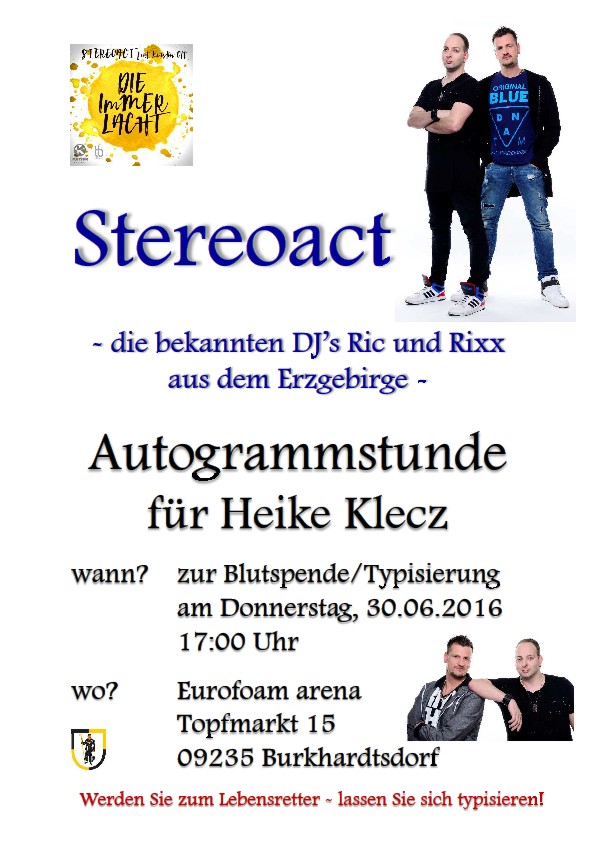 Autogrammstunde DJ's Stereoact am 30.06.2016